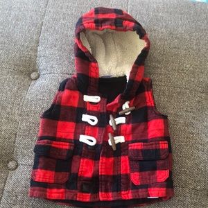 CARTERS 6 mth Buffalo Plaid Vest